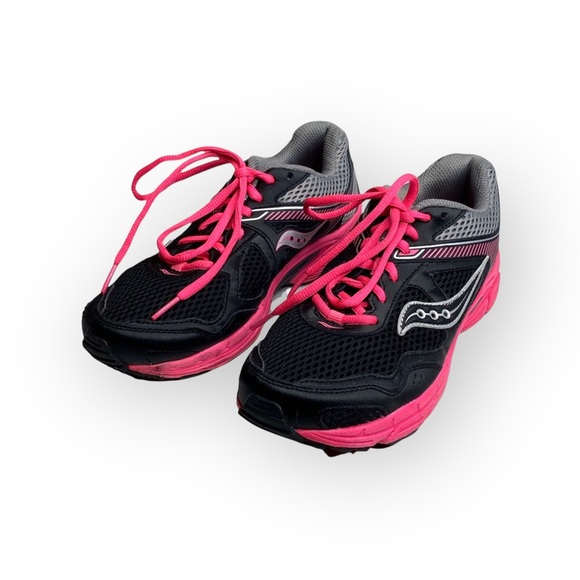 Saucony ☀︎︎ Cohesion 10 LTT Running Shoes Sneakers ☀︎︎ Black + Fuchsia ☀︎︎ 5M ☀︎ - Picture 7 of 16